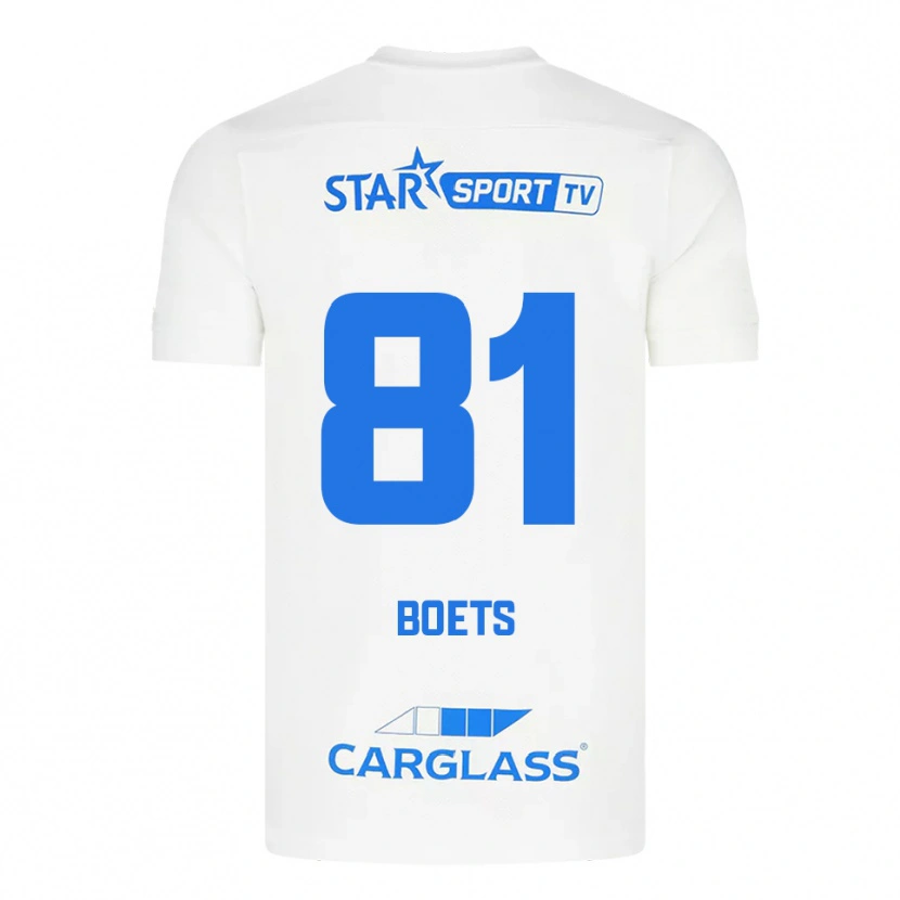 Danxen Kinder Keo Boets #81 Weiß Blau Auswärtstrikot Trikot 2025/26 T-Shirt Österreich