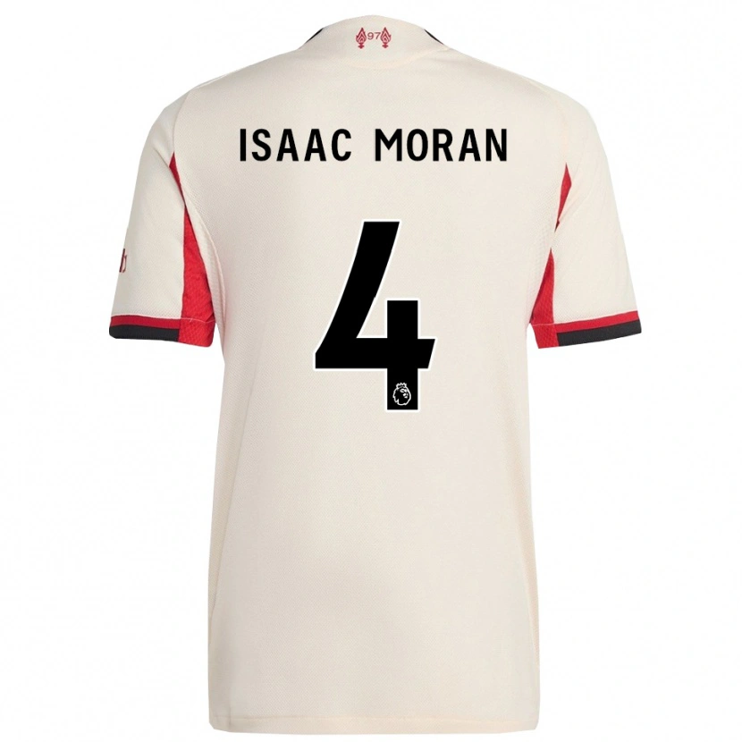 Danxen Kinder Isaac Moran #4 Weiß Schwarz Auswärtstrikot Trikot 2025/26 T-Shirt Österreich