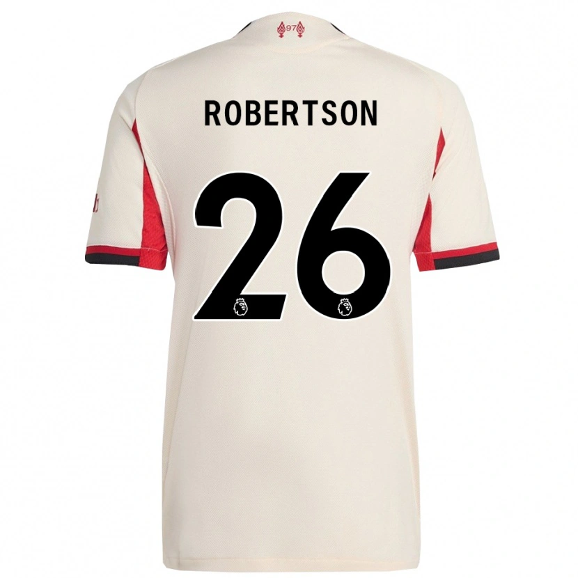 Danxen Kinder Andrew Robertson #26 Weiß Schwarz Auswärtstrikot Trikot 2025/26 T-Shirt Österreich