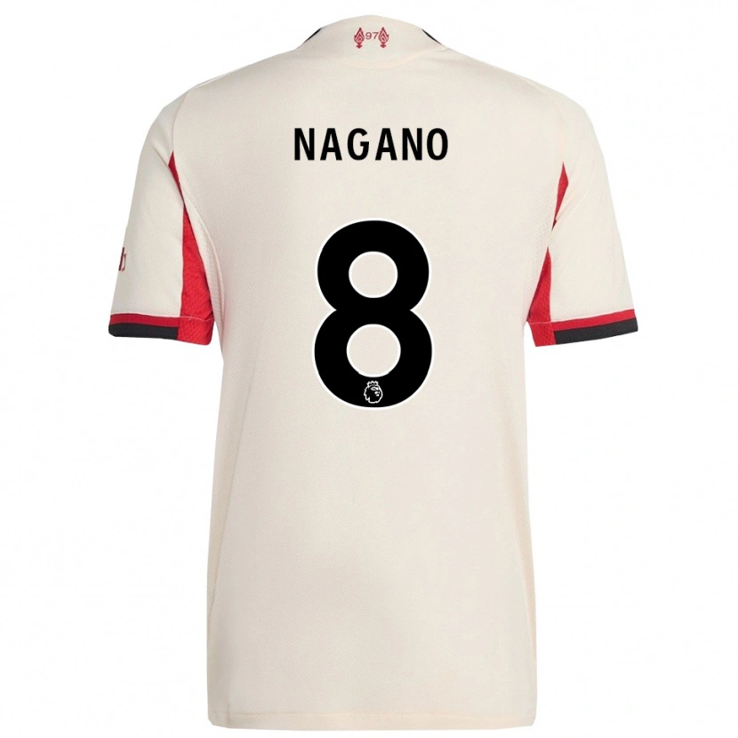 Danxen Kinder Fūka Nagano #8 Weiß Schwarz Auswärtstrikot Trikot 2025/26 T-Shirt Österreich