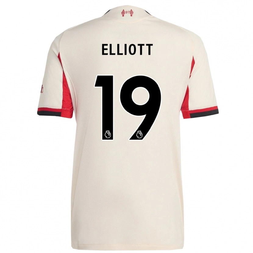Danxen Kinder Harvey Elliott #19 Weiß Schwarz Auswärtstrikot Trikot 2025/26 T-Shirt Österreich