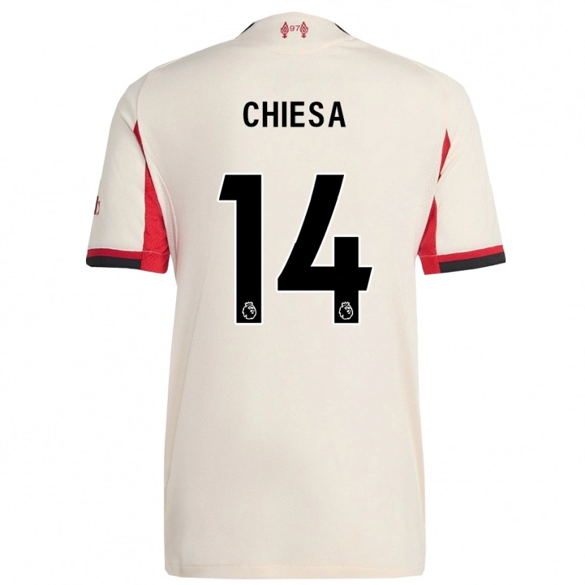 Danxen Kinder Federico Chiesa #14 Weiß Schwarz Auswärtstrikot Trikot 2025/26 T-Shirt Österreich
