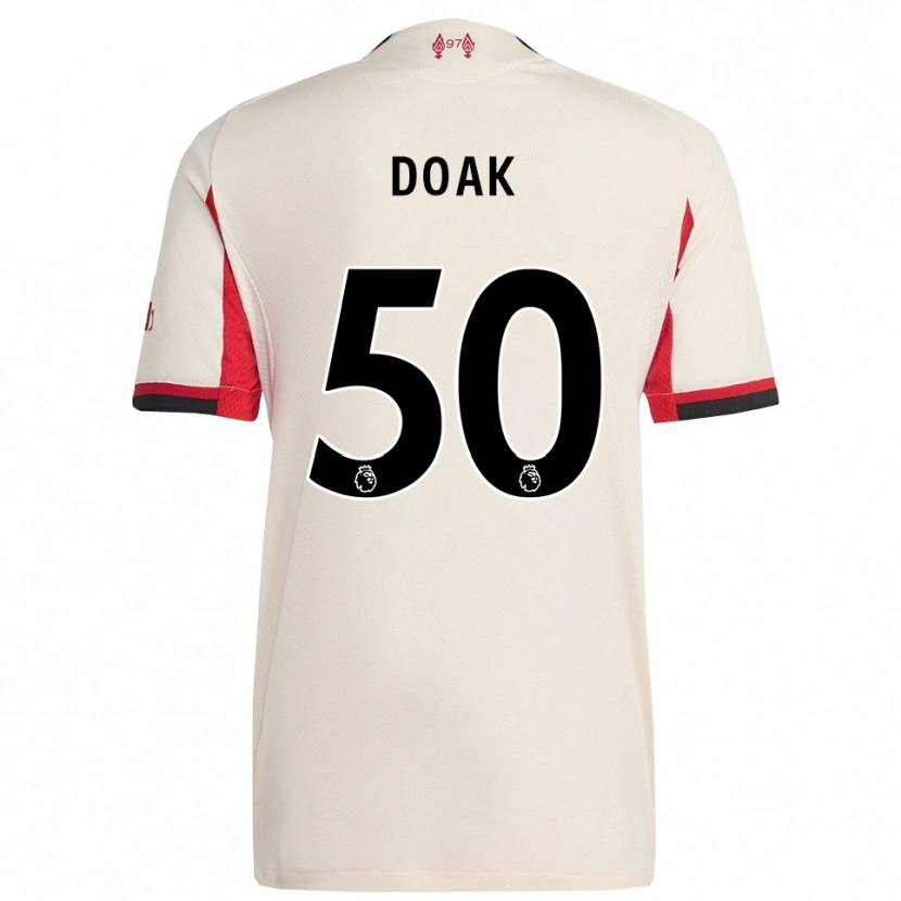 Danxen Kinder Ben Doak #50 Weiß Schwarz Auswärtstrikot Trikot 2025/26 T-Shirt Österreich