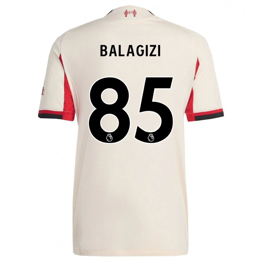 Danxen Kinder James Balagizi #85 Weiß Schwarz Auswärtstrikot Trikot 2025/26 T-Shirt Österreich