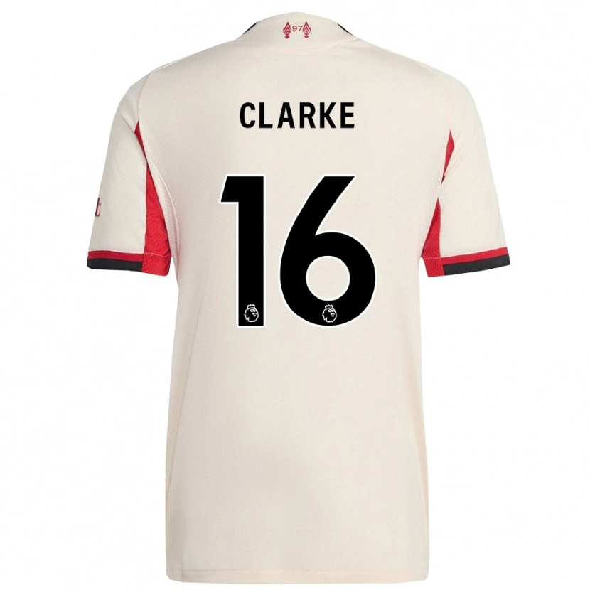 Danxen Kinder Lucas Clarke #16 Weiß Schwarz Auswärtstrikot Trikot 2025/26 T-Shirt Österreich