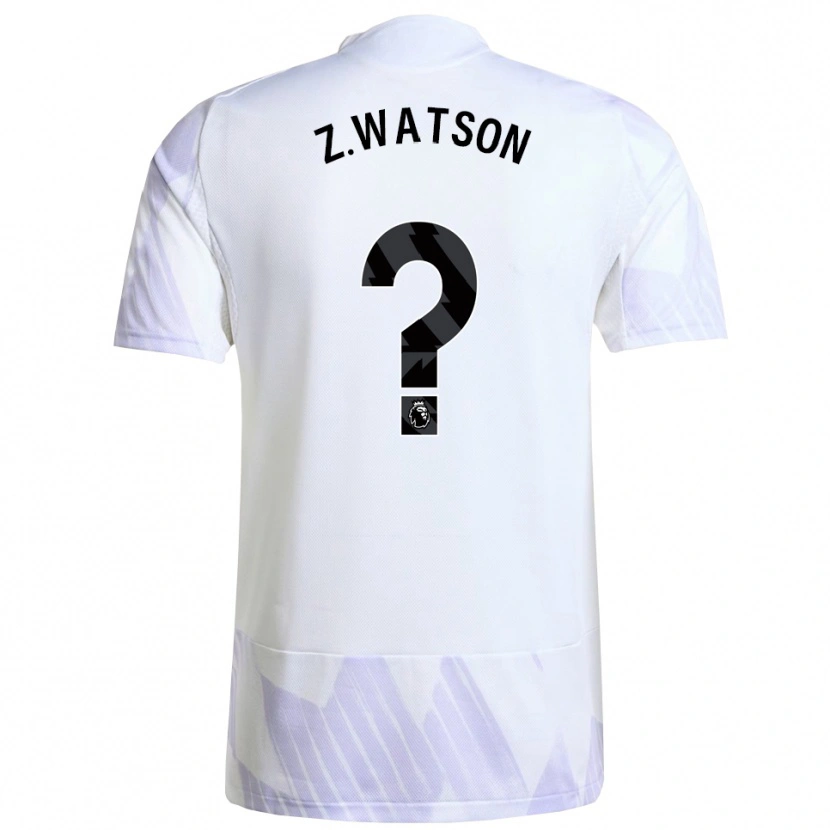 Danxen Kinder Zac Watson #0 Weiß Lila Lila Auswärtstrikot Trikot 2025/26 T-Shirt Österreich