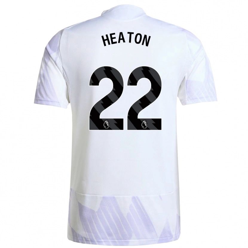 Danxen Kinder Tom Heaton #22 Weiß Lila Lila Auswärtstrikot Trikot 2025/26 T-Shirt Österreich