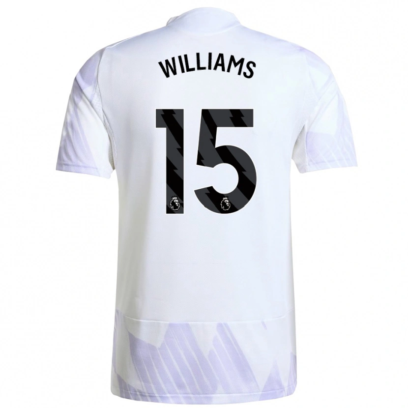 Danxen Kinder Joe Williams #15 Weiß Lila Lila Auswärtstrikot Trikot 2025/26 T-Shirt Österreich