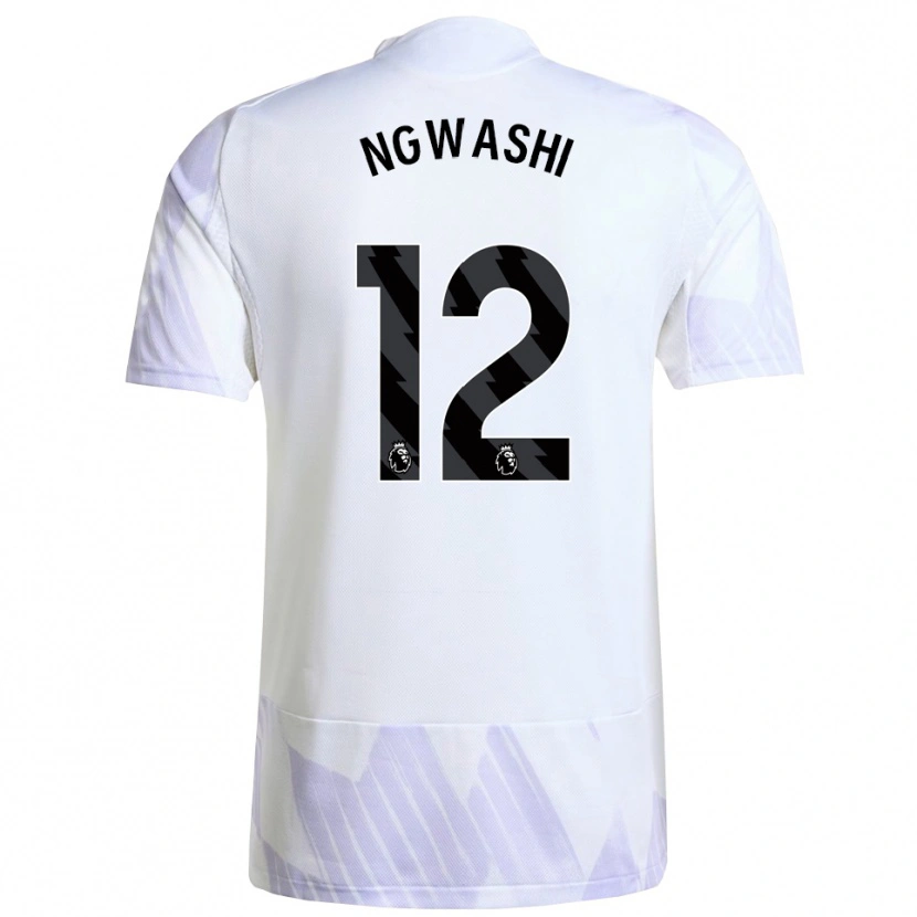 Danxen Kinder Jayden Ngwashi #12 Weiß Lila Lila Auswärtstrikot Trikot 2025/26 T-Shirt Österreich