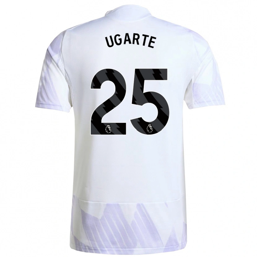 Danxen Kinder Manuel Ugarte #25 Weiß Lila Lila Auswärtstrikot Trikot 2025/26 T-Shirt Österreich