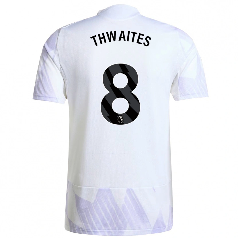 Danxen Kinder Jim Thwaites #8 Weiß Lila Lila Auswärtstrikot Trikot 2025/26 T-Shirt Österreich