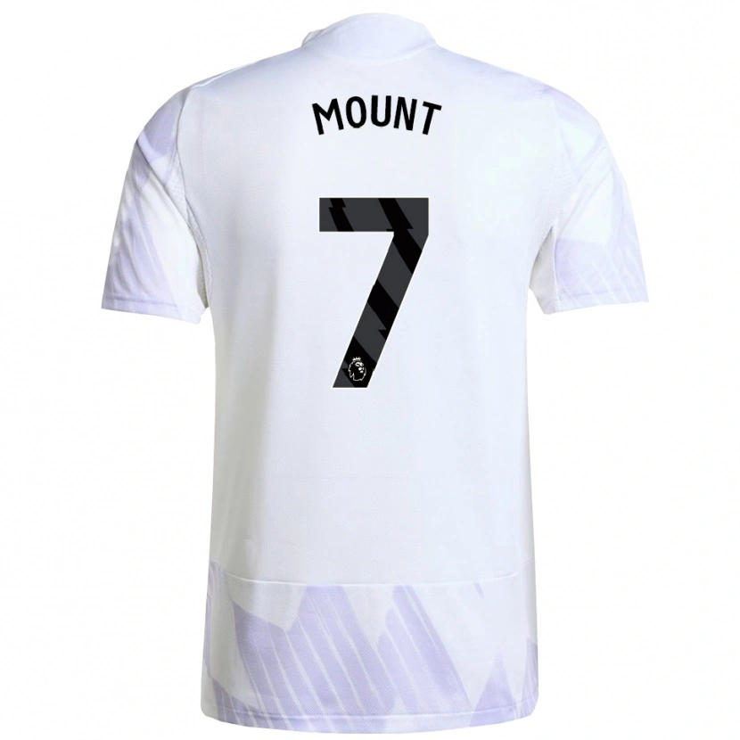 Danxen Kinder Mason Mount #7 Weiß Lila Lila Auswärtstrikot Trikot 2025/26 T-Shirt Österreich