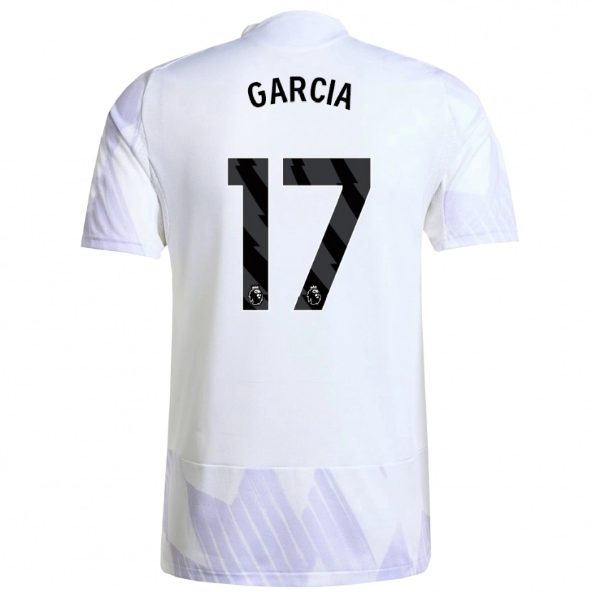 Danxen Kinder Lucia Garcia #17 Weiß Lila Lila Auswärtstrikot Trikot 2025/26 T-Shirt Österreich