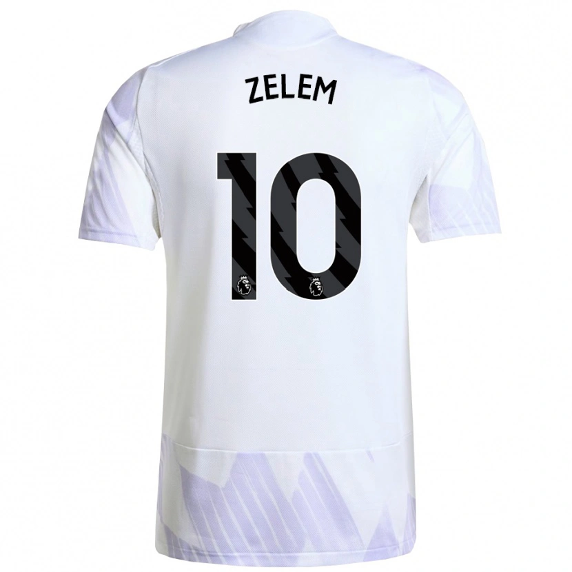 Danxen Kinder Katie Zelem #10 Weiß Lila Lila Auswärtstrikot Trikot 2025/26 T-Shirt Österreich