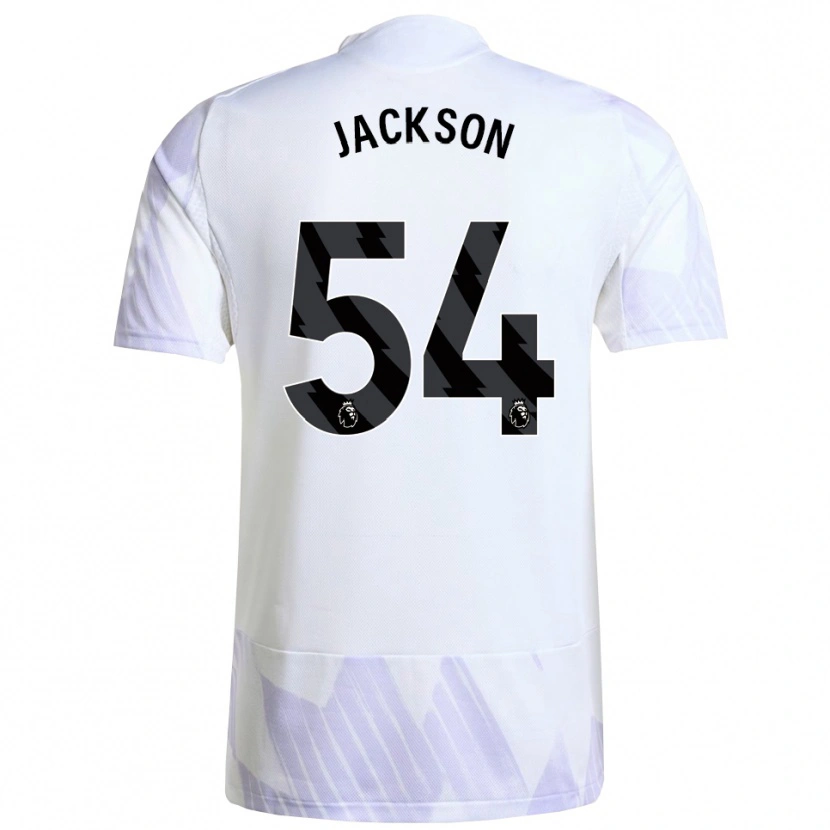 Danxen Kinder Louis Jackson #54 Weiß Lila Lila Auswärtstrikot Trikot 2025/26 T-Shirt Österreich