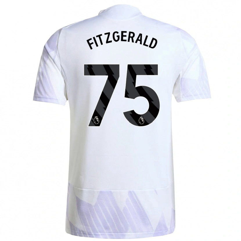 Danxen Kinder Jayce Fitzgerald #75 Weiß Lila Lila Auswärtstrikot Trikot 2025/26 T-Shirt Österreich
