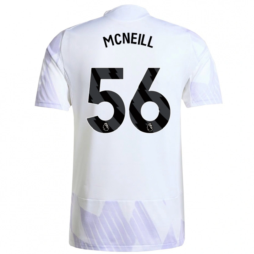 Danxen Kinder Charlie Mcneill #56 Weiß Lila Lila Auswärtstrikot Trikot 2025/26 T-Shirt Österreich