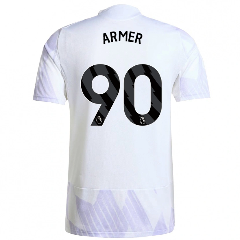 Danxen Kinder Daniel Armer #90 Weiß Lila Lila Auswärtstrikot Trikot 2025/26 T-Shirt Österreich