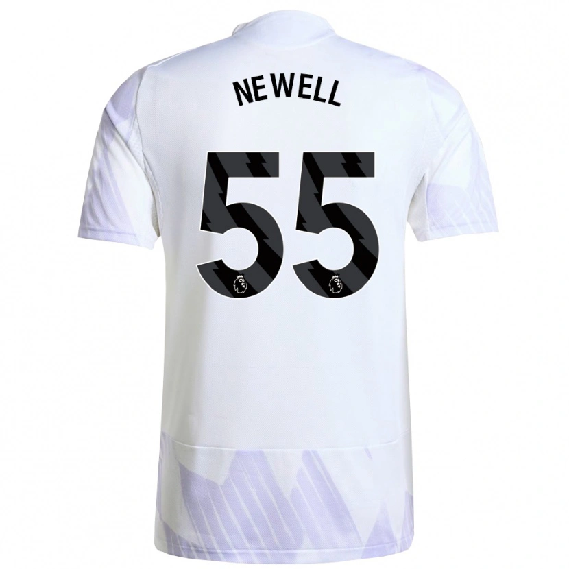 Danxen Kinder Lucy Newell #55 Weiß Lila Lila Auswärtstrikot Trikot 2025/26 T-Shirt Österreich