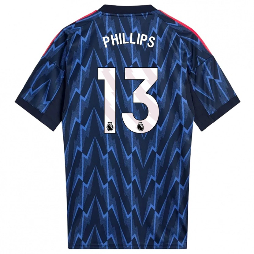Danxen Kinder Charlie Phillips #13 Marine Rot Auswärtstrikot Trikot 2025/26 T-Shirt Österreich