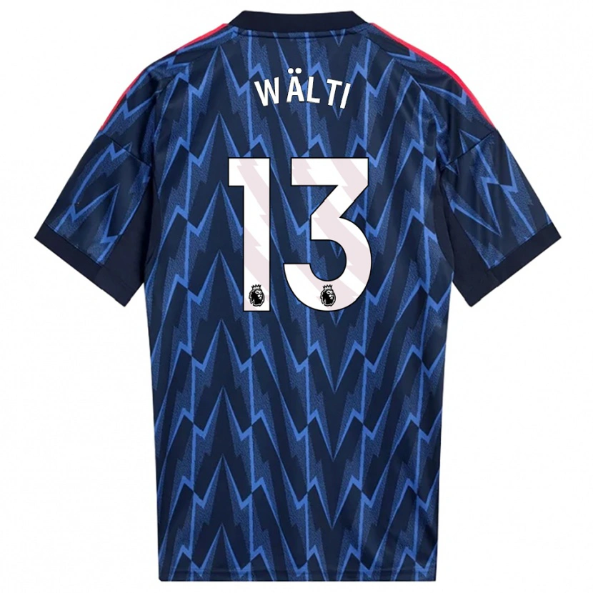 Danxen Kinder Lia Wälti #13 Marine Rot Auswärtstrikot Trikot 2025/26 T-Shirt Österreich