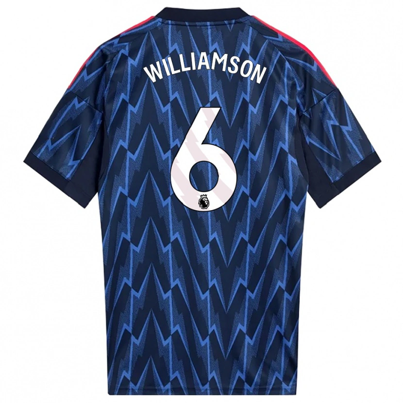Danxen Kinder Leah Williamson #6 Marine Rot Auswärtstrikot Trikot 2025/26 T-Shirt Österreich