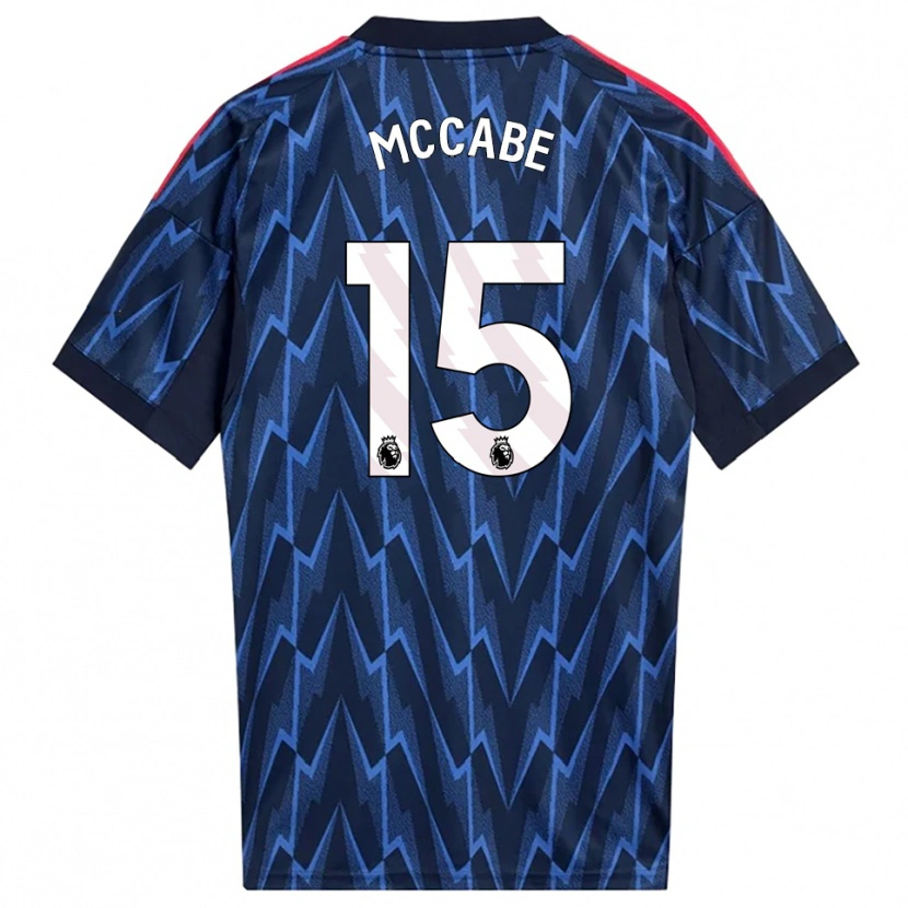 Danxen Kinder Katie Mccabe #15 Marine Rot Auswärtstrikot Trikot 2025/26 T-Shirt Österreich