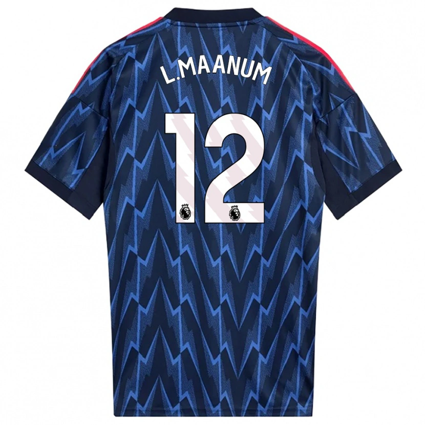 Danxen Kinder Frida Maanum #12 Marine Rot Auswärtstrikot Trikot 2025/26 T-Shirt Österreich