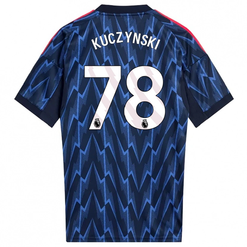 Danxen Kinder Max Kuczynski #78 Marine Rot Auswärtstrikot Trikot 2025/26 T-Shirt Österreich