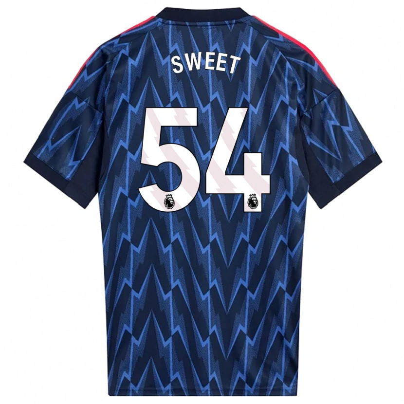Danxen Kinder William Sweet #54 Marine Rot Auswärtstrikot Trikot 2025/26 T-Shirt Österreich