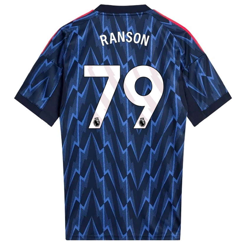 Danxen Kinder Khari Ranson #79 Marine Rot Auswärtstrikot Trikot 2025/26 T-Shirt Österreich