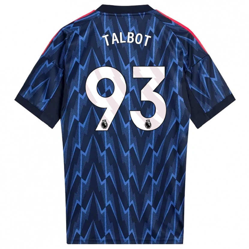 Danxen Kinder Jack Talbot #93 Marine Rot Auswärtstrikot Trikot 2025/26 T-Shirt Österreich