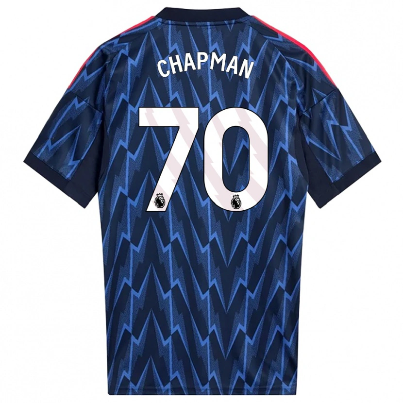Danxen Kinder Samuel Chapman #70 Marine Rot Auswärtstrikot Trikot 2025/26 T-Shirt Österreich
