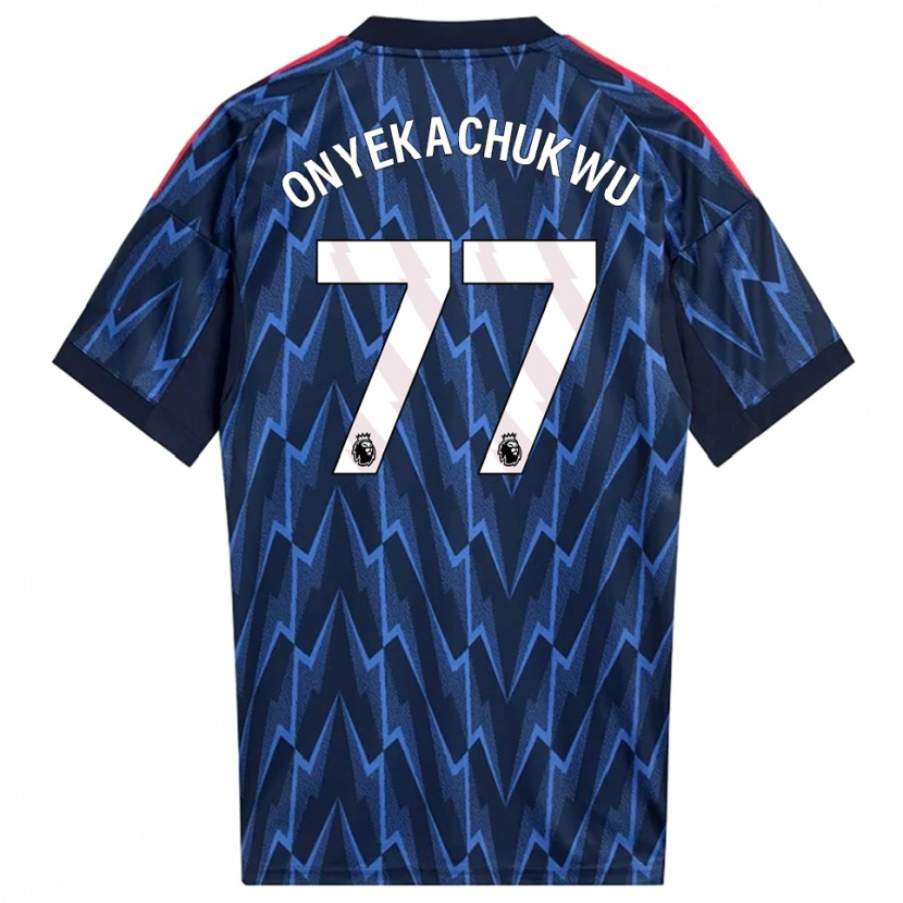 Danxen Kinder Samuel Onyekachukwu #77 Marine Rot Auswärtstrikot Trikot 2025/26 T-Shirt Österreich