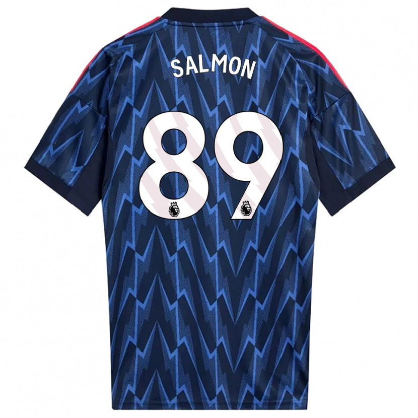 Danxen Kinder Marli Salmon #89 Marine Rot Auswärtstrikot Trikot 2025/26 T-Shirt Österreich