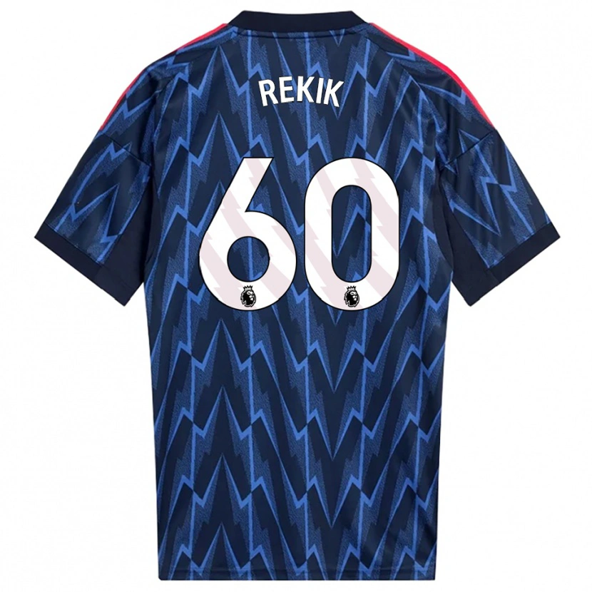 Danxen Kinder Omar Rekik #60 Marine Rot Auswärtstrikot Trikot 2025/26 T-Shirt Österreich