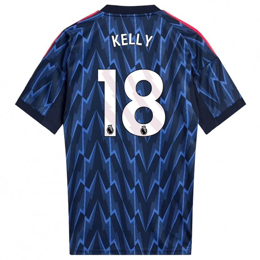 Danxen Kinder Chloe Kelly #18 Marine Rot Auswärtstrikot Trikot 2025/26 T-Shirt Österreich