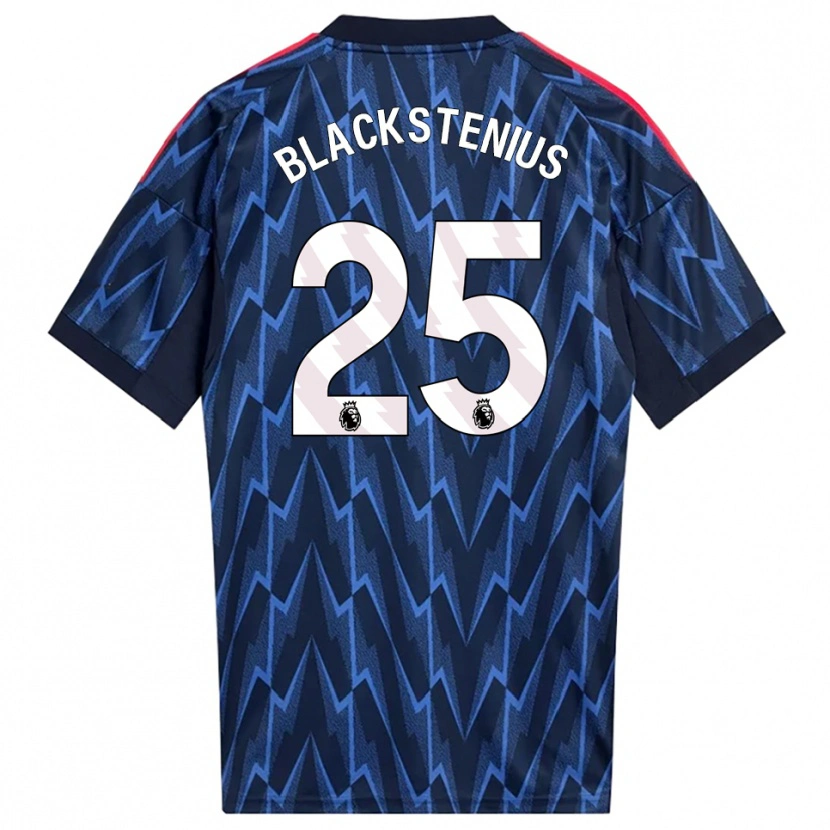 Danxen Kinder Stina Blackstenius #25 Marine Rot Auswärtstrikot Trikot 2025/26 T-Shirt Österreich