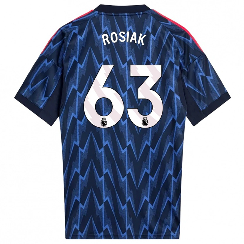 Danxen Kinder Michal Rosiak #63 Marine Rot Auswärtstrikot Trikot 2025/26 T-Shirt Österreich