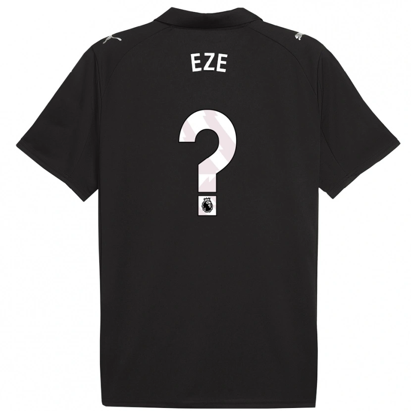 Danxen Kinder David Eze #0 Schwarz Weiß Auswärtstrikot Trikot 2025/26 T-Shirt Österreich