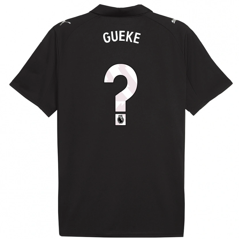 Danxen Kinder William Gueke #0 Schwarz Weiß Auswärtstrikot Trikot 2025/26 T-Shirt Österreich