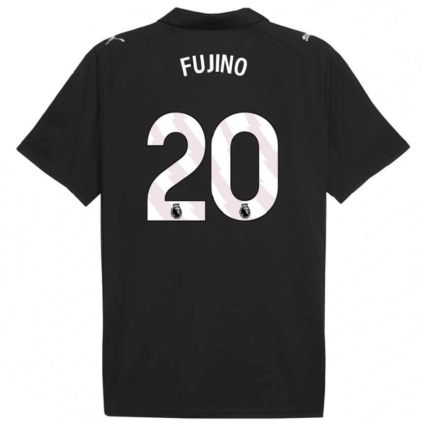 Danxen Kinder Aoba Fujino #20 Schwarz Weiß Auswärtstrikot Trikot 2025/26 T-Shirt Österreich