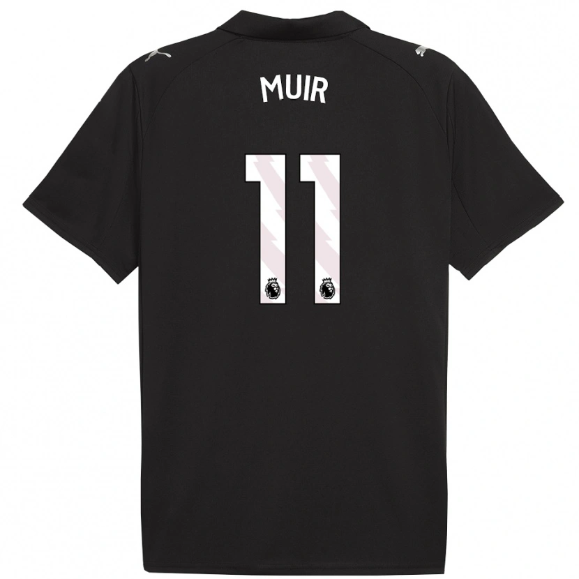 Danxen Kinder Ashton Muir #11 Schwarz Weiß Auswärtstrikot Trikot 2025/26 T-Shirt Österreich