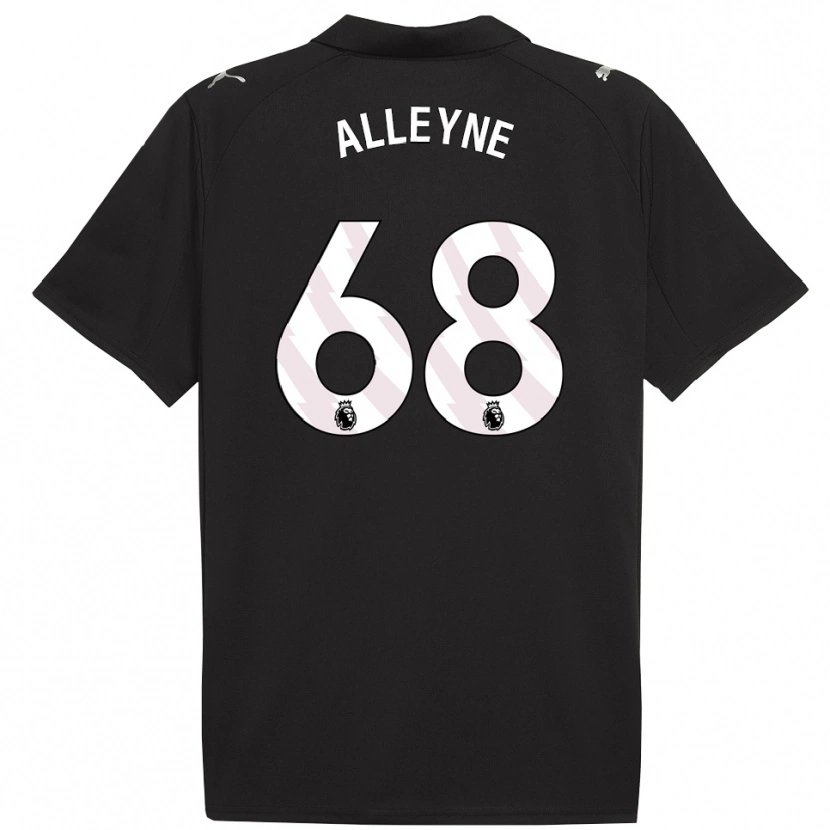Danxen Kinder Max Alleyne #68 Schwarz Weiß Auswärtstrikot Trikot 2025/26 T-Shirt Österreich