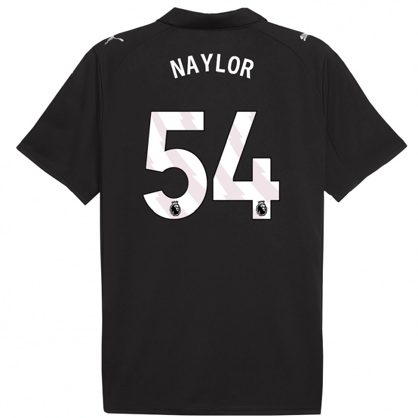 Danxen Kinder Seb Naylor #54 Schwarz Weiß Auswärtstrikot Trikot 2025/26 T-Shirt Österreich