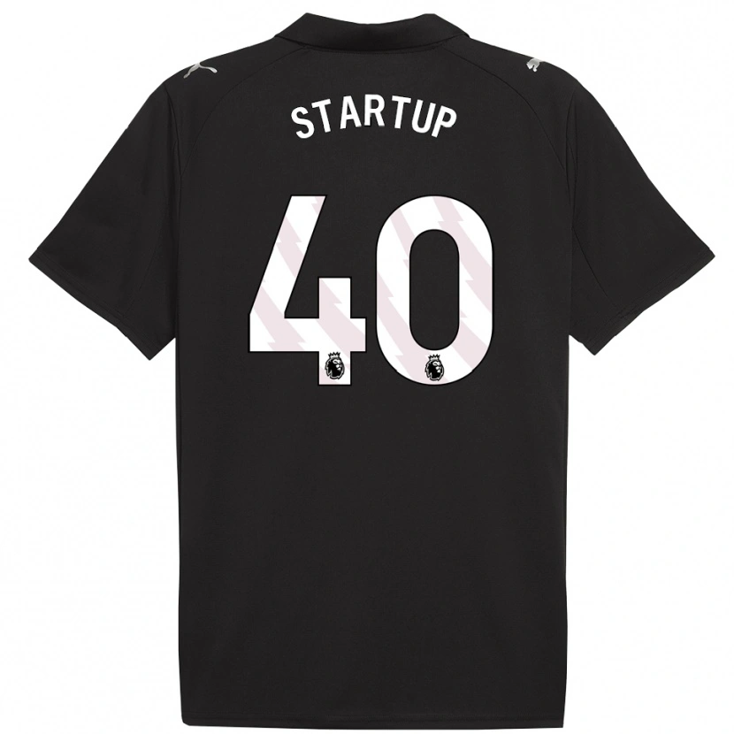 Danxen Kinder Katie Startup #40 Schwarz Weiß Auswärtstrikot Trikot 2025/26 T-Shirt Österreich