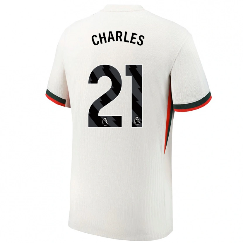 Danxen Kinder Niamh Charles #21 Weiß Grün Auswärtstrikot Trikot 2025/26 T-Shirt Österreich