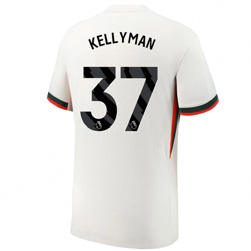 Danxen Kinder Omari Kellyman #37 Weiß Grün Auswärtstrikot Trikot 2025/26 T-Shirt Österreich
