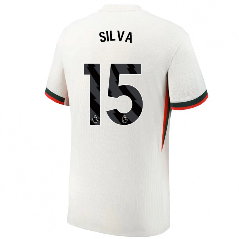 Danxen Kinder Isaac Silva #15 Weiß Grün Auswärtstrikot Trikot 2025/26 T-Shirt Österreich
