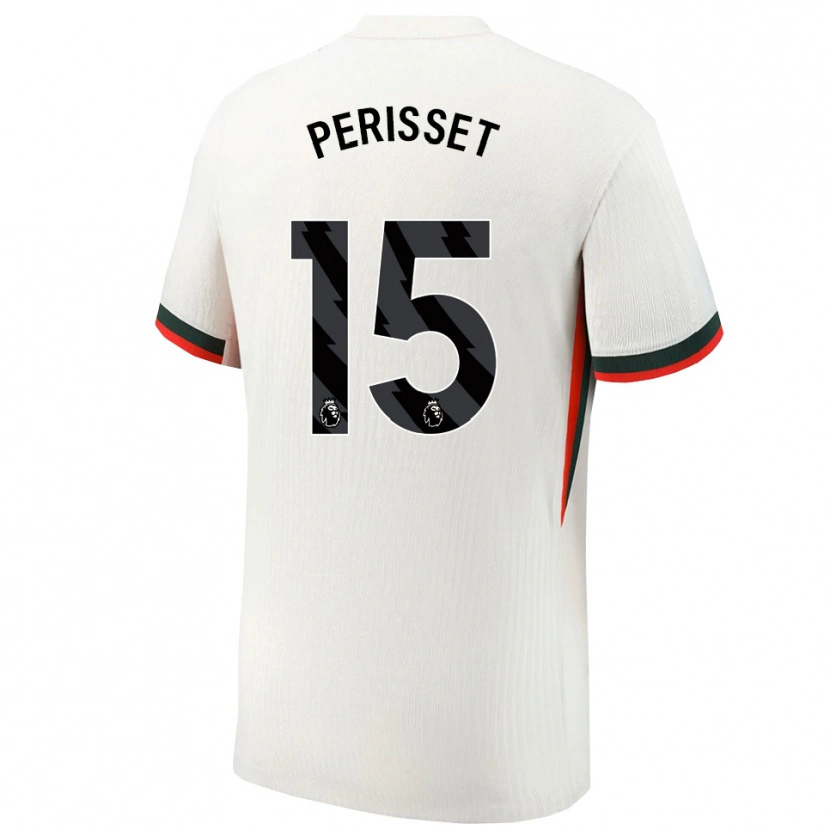 Danxen Kinder Eve Perisset #15 Weiß Grün Auswärtstrikot Trikot 2025/26 T-Shirt Österreich